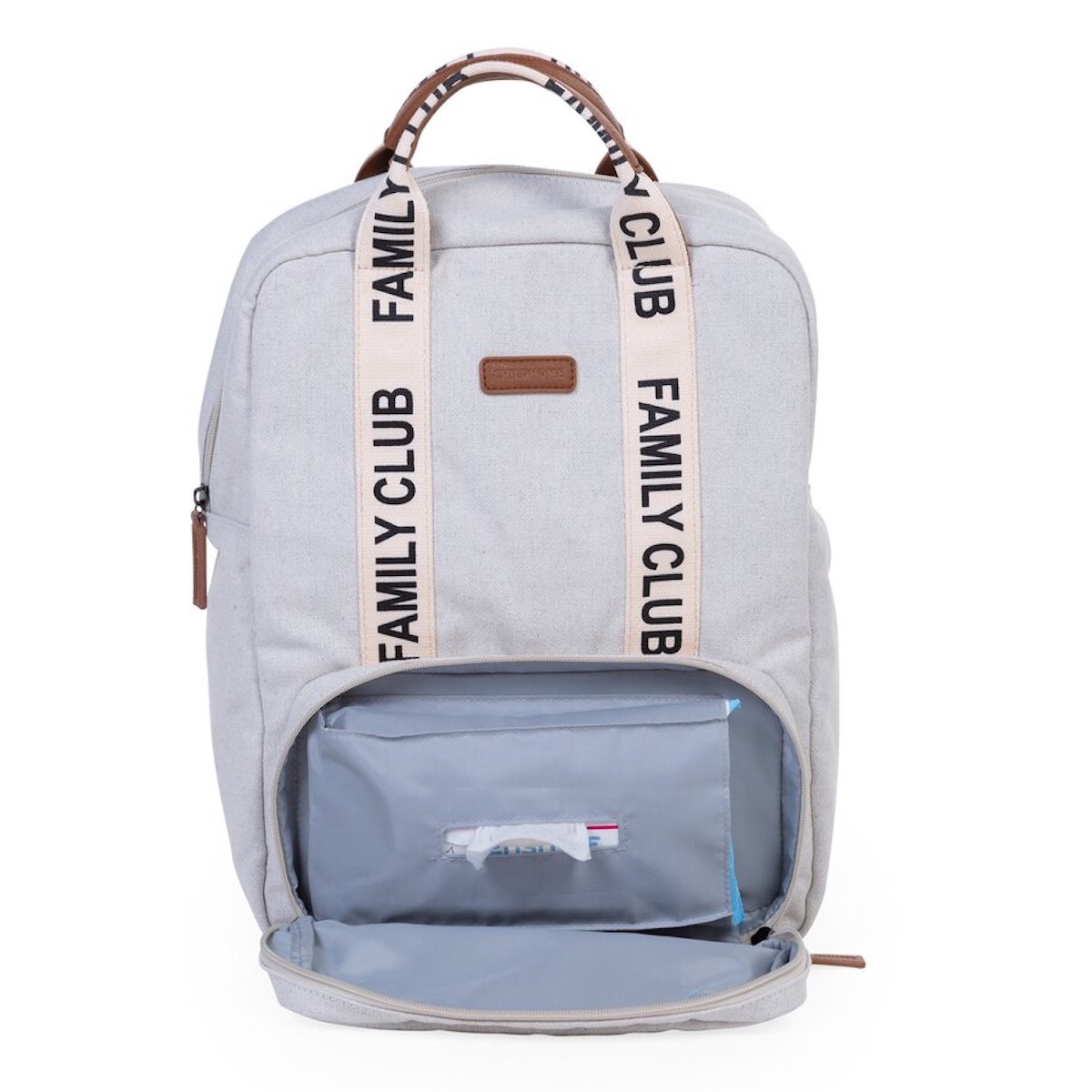 Mochila cambiador FAMILY CLUB SIGNATURE Childhome crudo