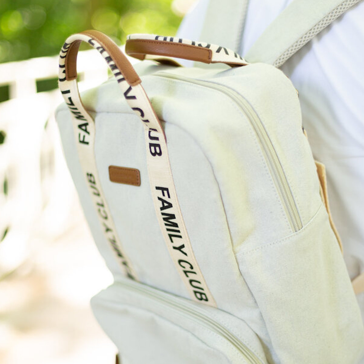 Mochila cambiador FAMILY CLUB SIGNATURE Childhome crudo