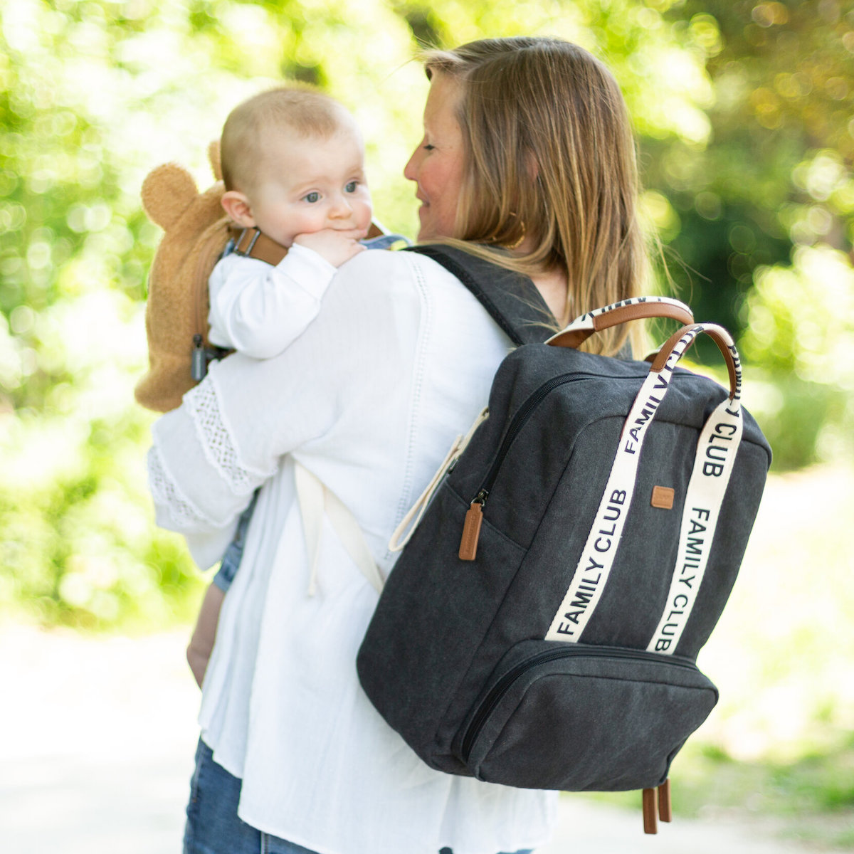 Mochila cambiador FAMILY CLUB SIGNATURE Childhome negro