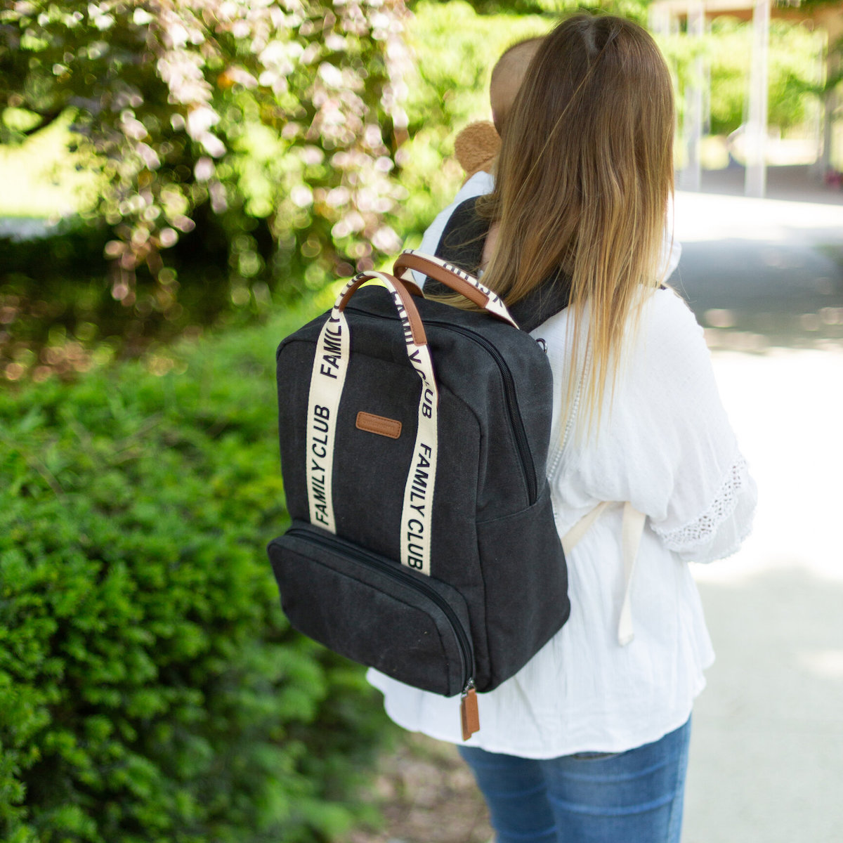 Mochila cambiador FAMILY CLUB SIGNATURE Childhome negro