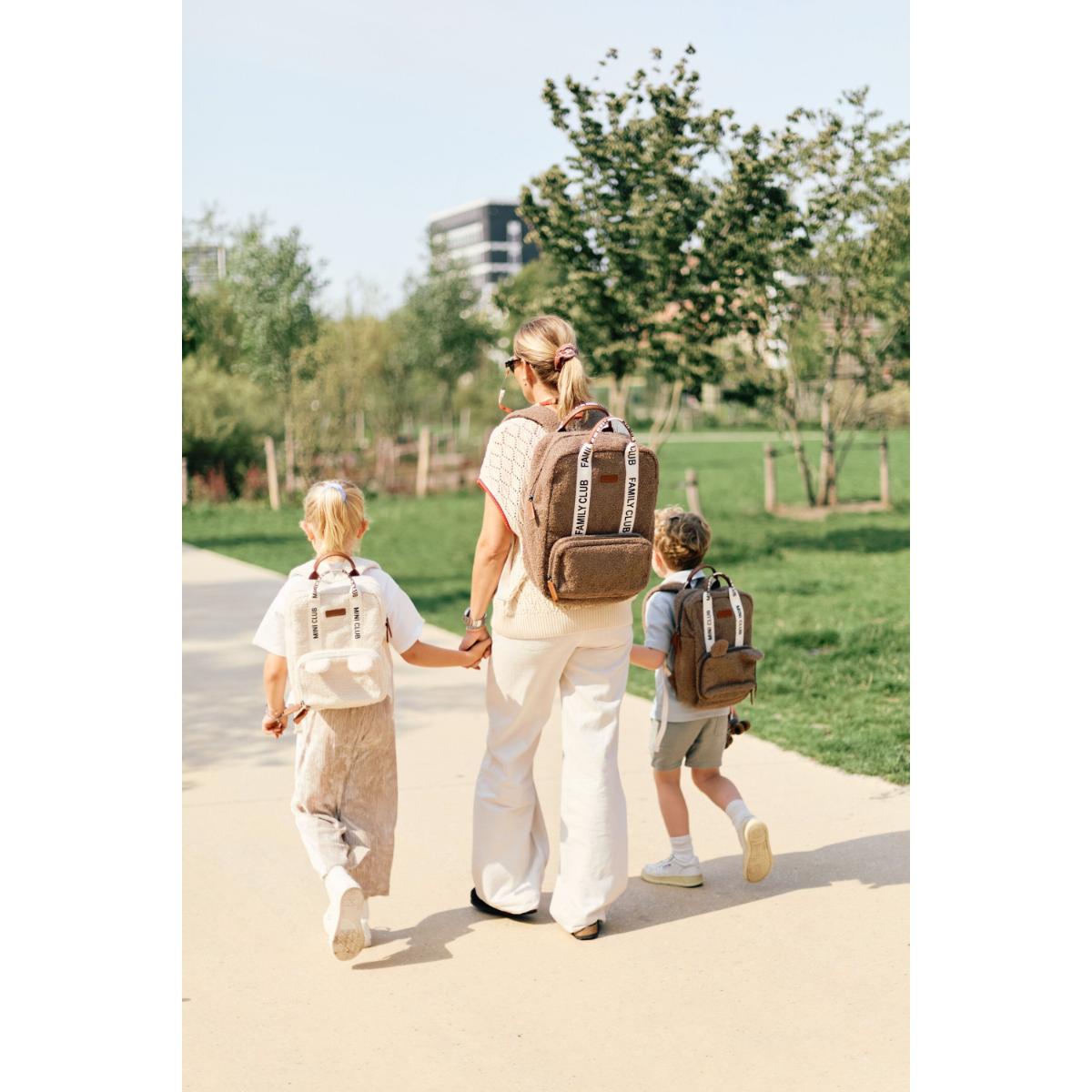 Mochila cambiador FAMILY CLUB SIGNATURE Childhome Teddy soft brown