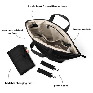Mochila cambiador PU Done by Deer black