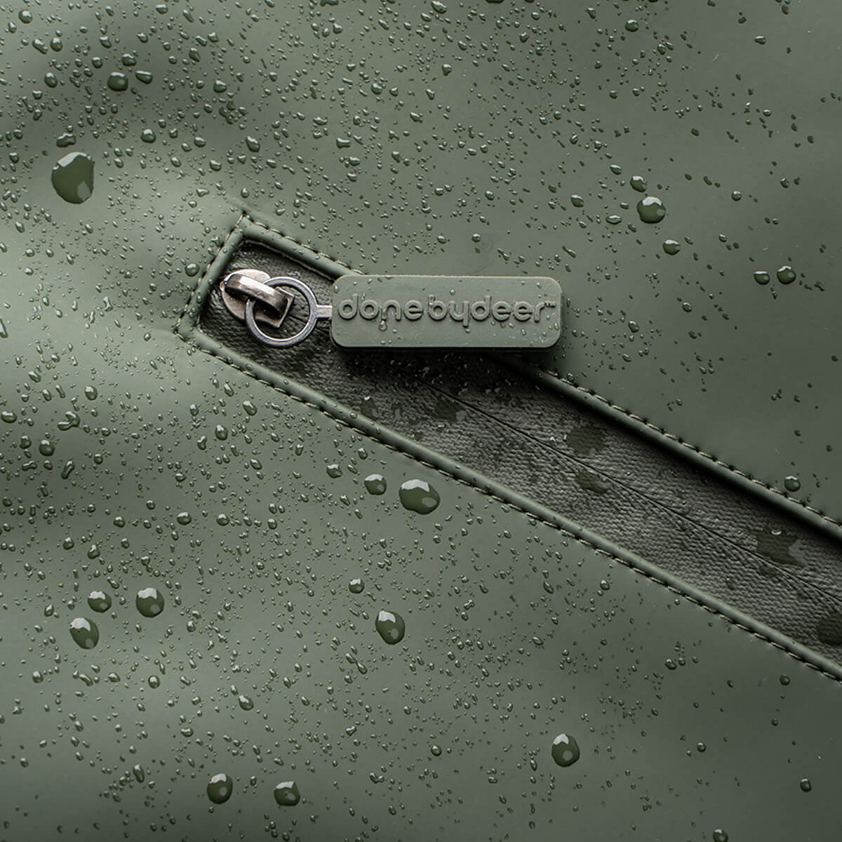 Mochila cambiador PU Done by Deer dark green