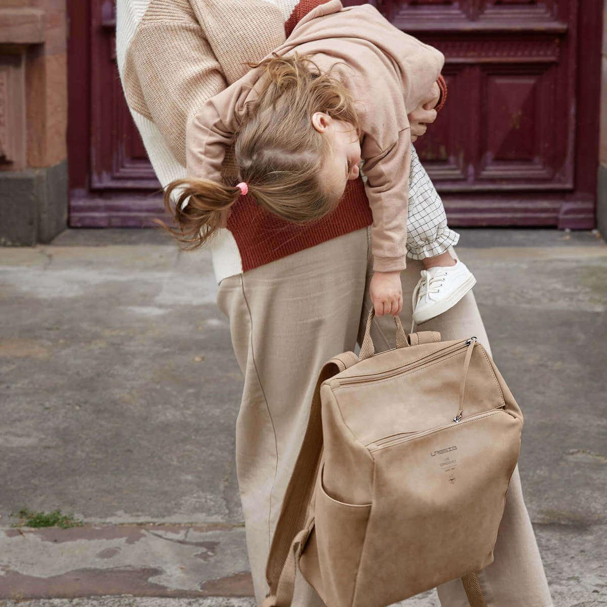 Mochila cambiador TEN Laessig camel