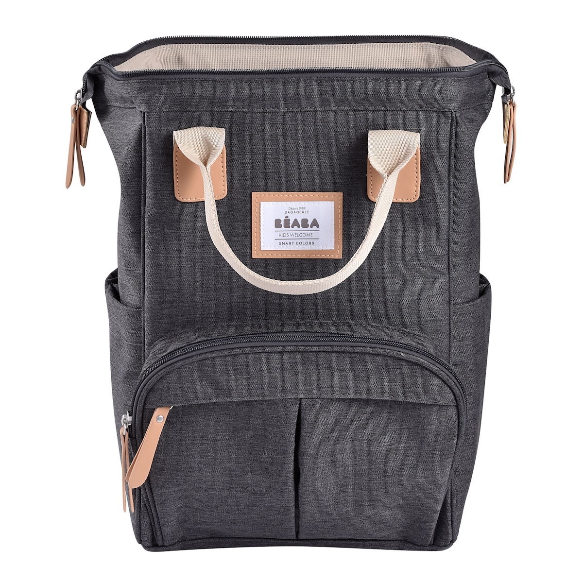 Mochila cambiador Wellington Béaba dark heather grey