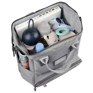 Mochila cambiador WELLINGTON Béaba gris jaspeado