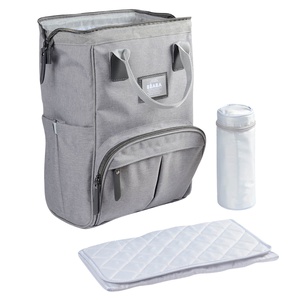 Mochila cambiador WELLINGTON Béaba gris jaspeado