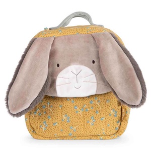 Mochila conejo TROIS PETITS LAPINS Moulin Roty ocre