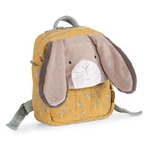 Mochila conejo TROIS PETITS LAPINS Moulin Roty ocre