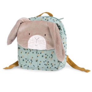 Mochila conejo TROIS PETITS LAPINS Moulin Roty sauge