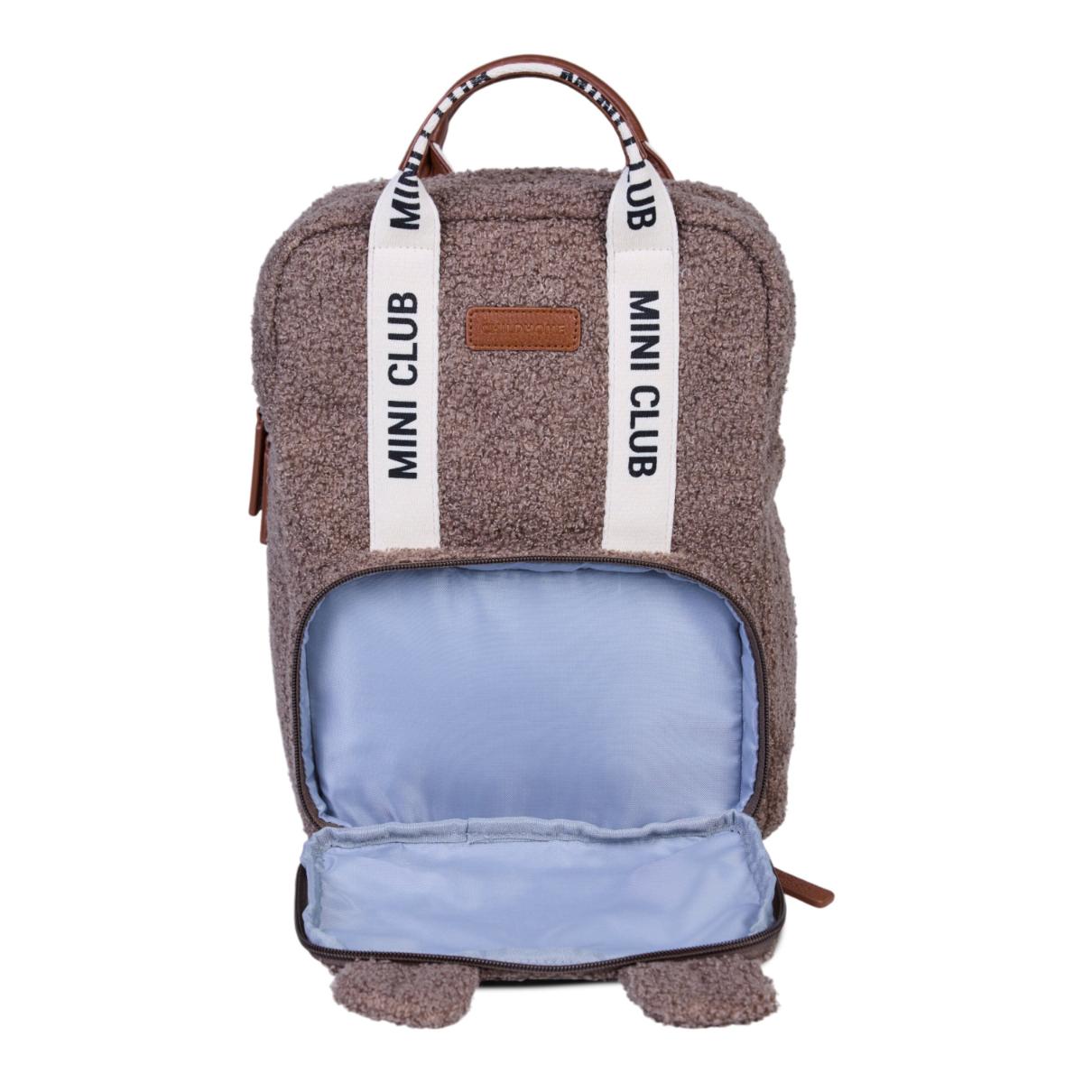 Mochila infantil MINI CLUB SIGNATURE Childhome Teddy soft brown