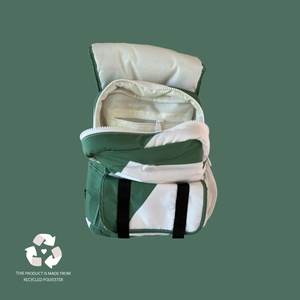 Mochila infantil reciclada Wildride green graphic