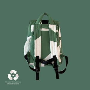 Mochila infantil reciclada Wildride green graphic