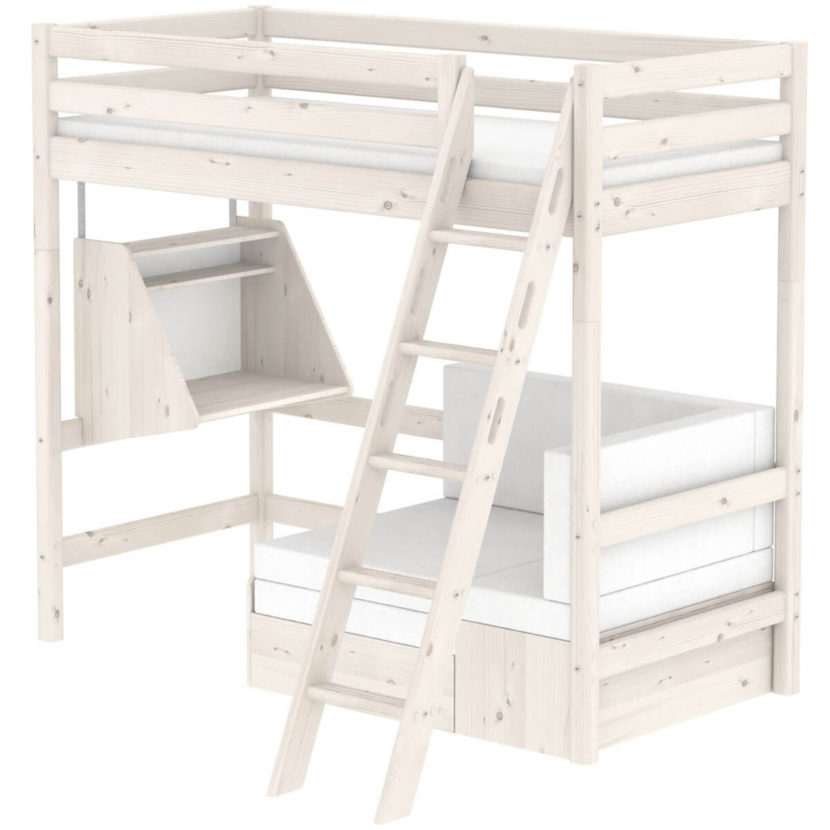 Módulo sofá cama alta CLASSIC Flexa blanco cal