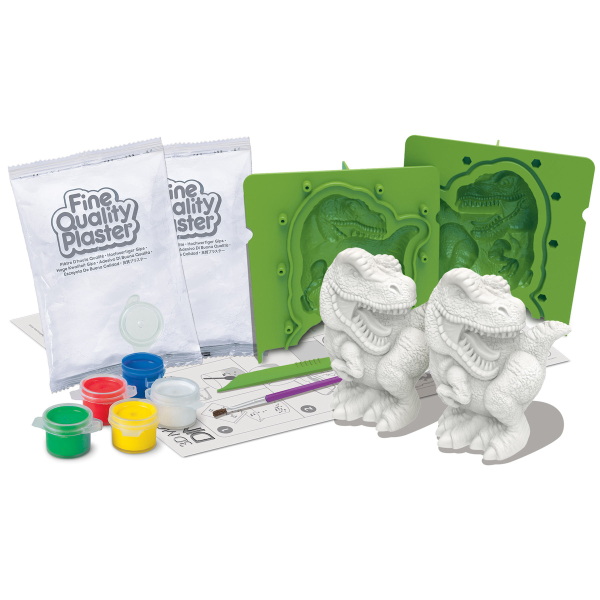 Moldear & Pintar 3D DINOSAURS 4M