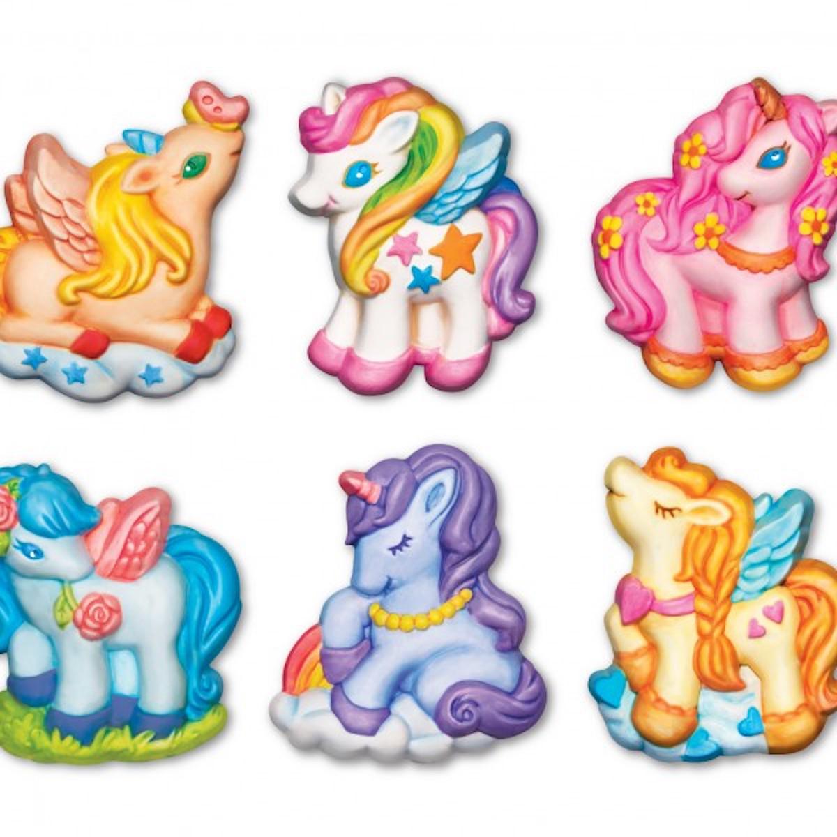 Moldear & Pintar con brillo UNICORNS 4M