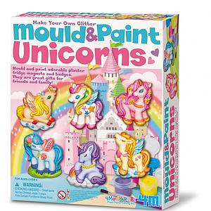 Moldear & Pintar con brillo UNICORNS 4M