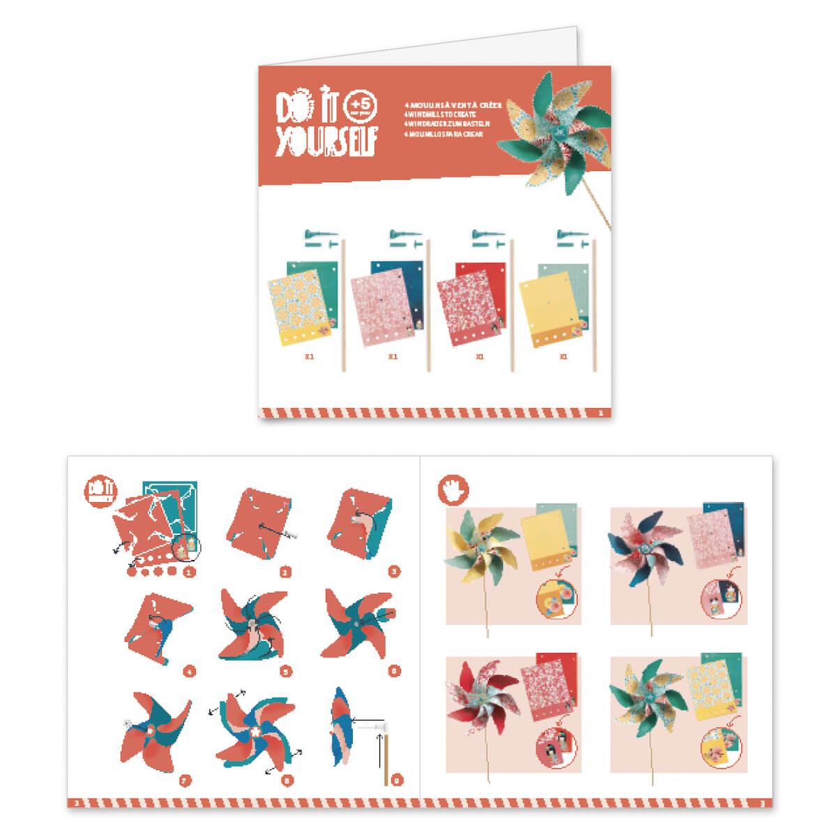 Molinos de viento DIY SWEET Djeco