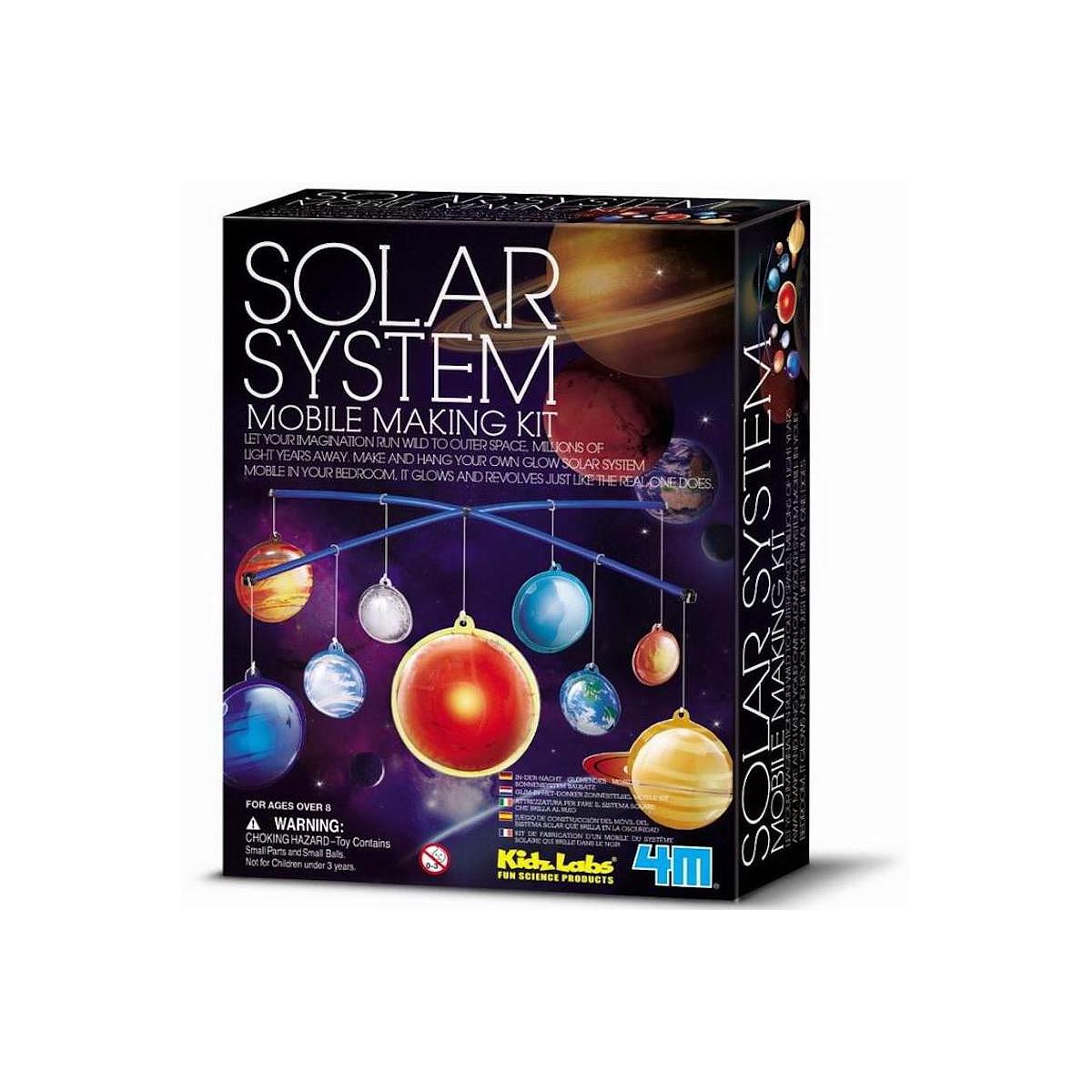 Montar móvil sistema solar brillante CIENCIA 4M