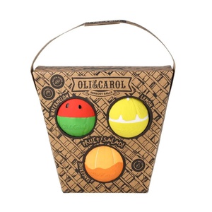 Mordedor pelota sensorial 3uds ENSALADA FRUTAS Oli and Carol
