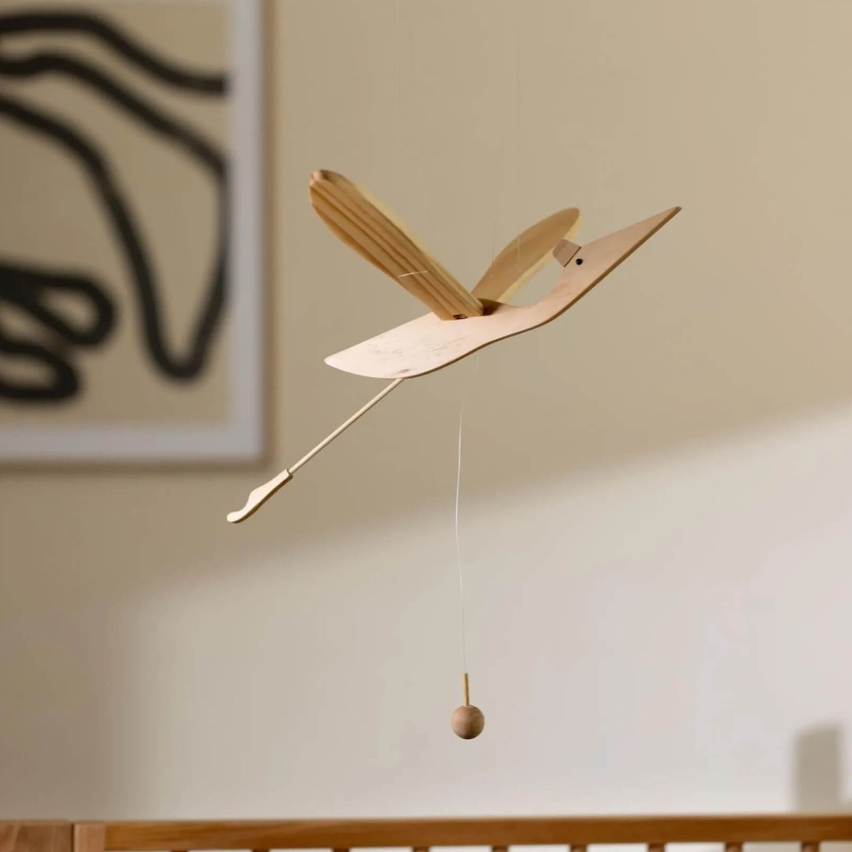 Móvil madera MINI GAVIOTA Quax natural
