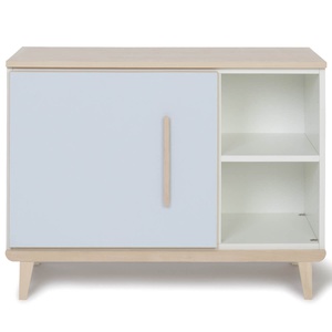 Mueble pequeño 1 puerta 2 huecos NADO Retro acabado fresno sky blue