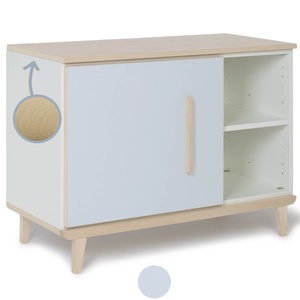 Mueble pequeño 1 puerta 2 huecos NADO Retro acabado fresno sky blue