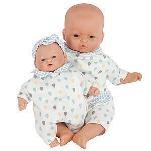 Muñeca 36cm NINS GOTAS Barrutoys azul-verde 