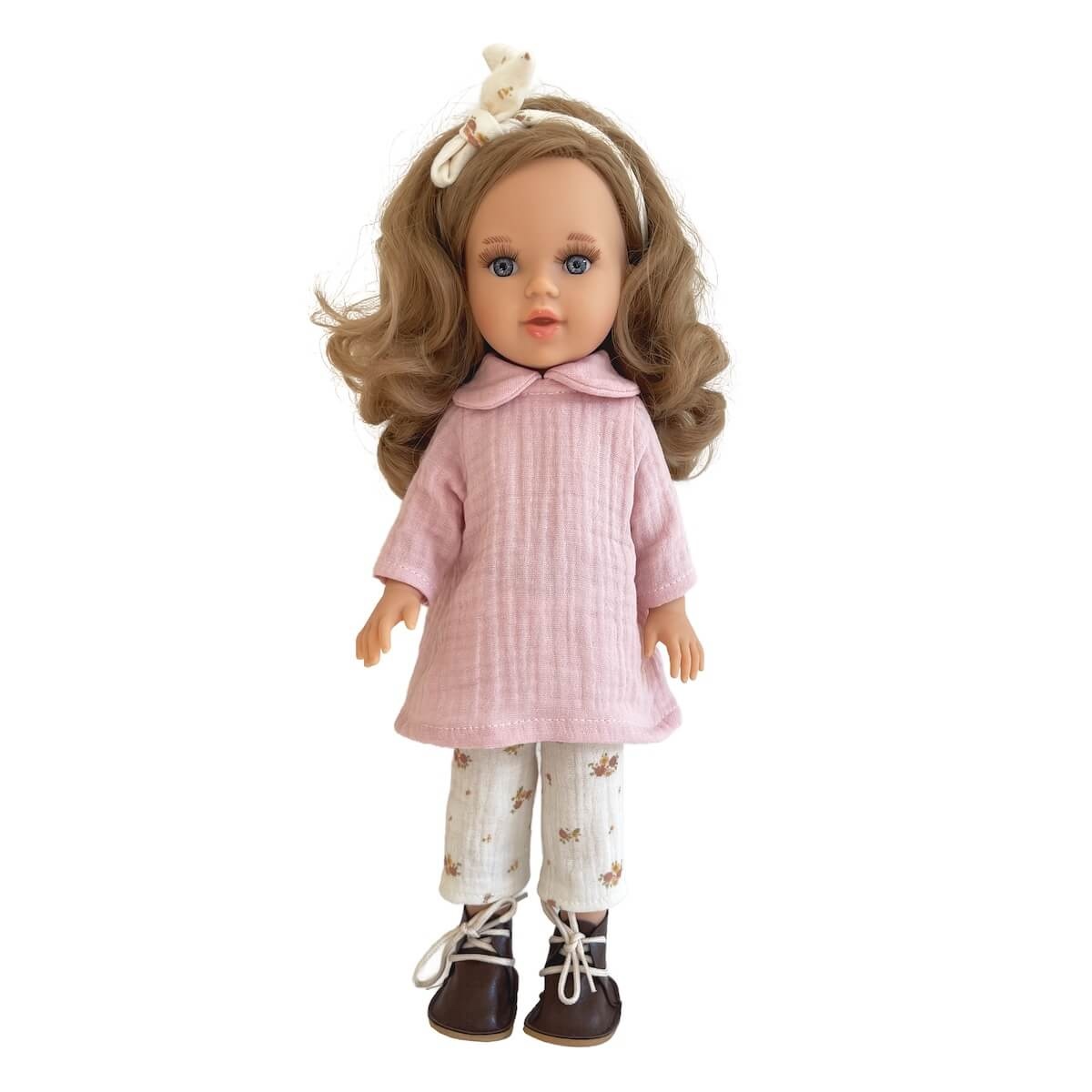 Muñeca Emilia 40cm BOBBLE rosa