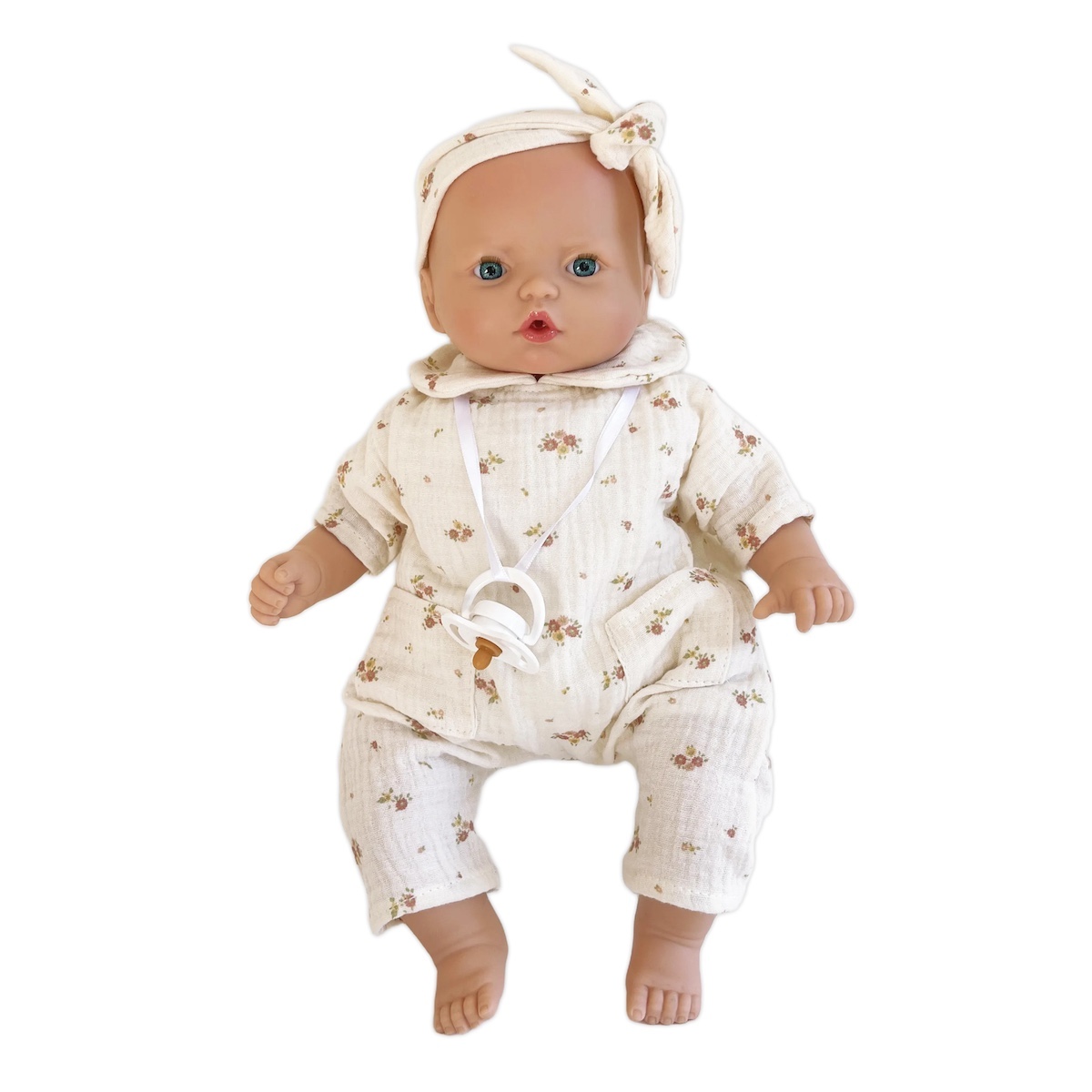 Muñeca Maria 36cm BOBBLE flores rosa