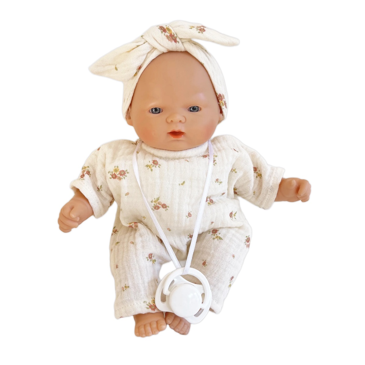 Muñeca Nina 26cm BOBBLE flores rosa