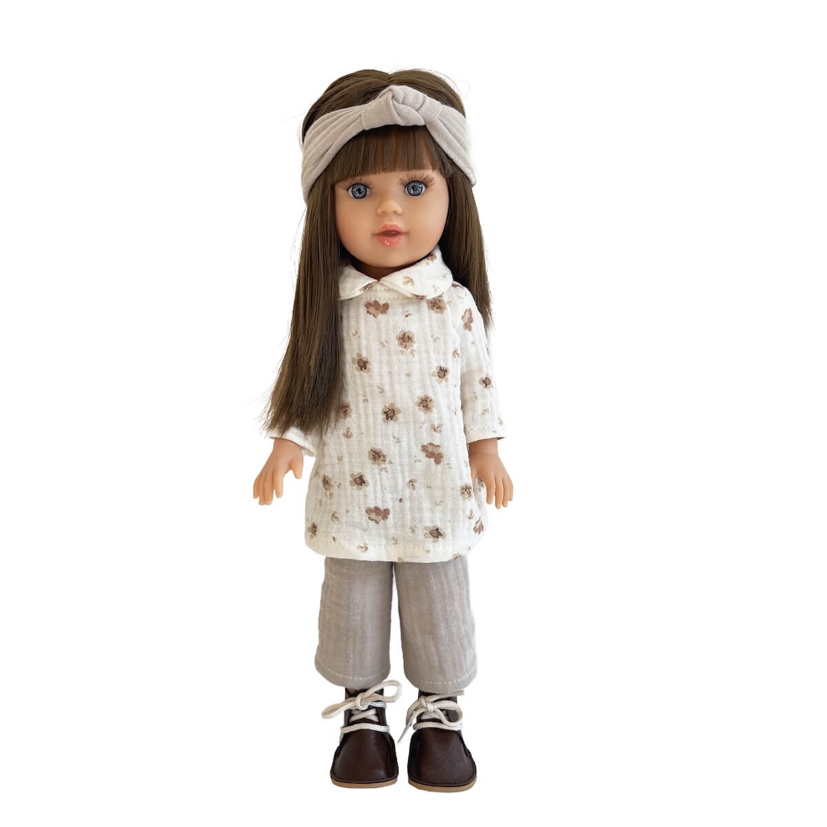 Muñeca Sasha 40cm BOBBLE flores rosa