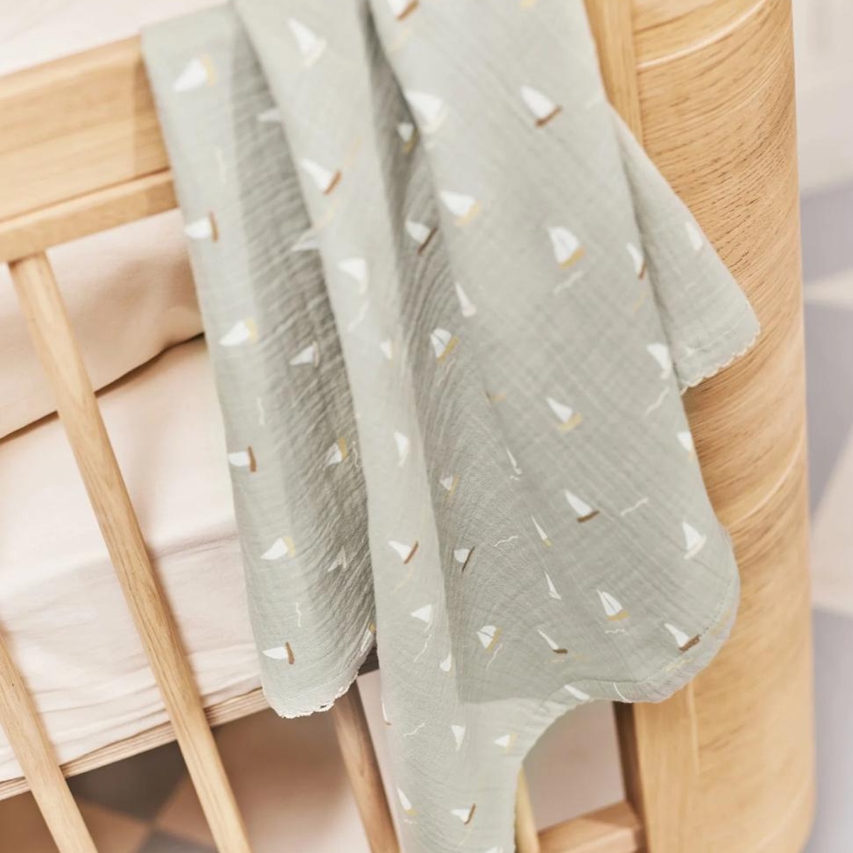 Muselina 3uds 65x65cm Dear April Sailboats