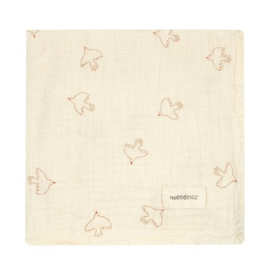 Muselina 70x70cm WABI-SABI Nobodinoz brown hoshi birds