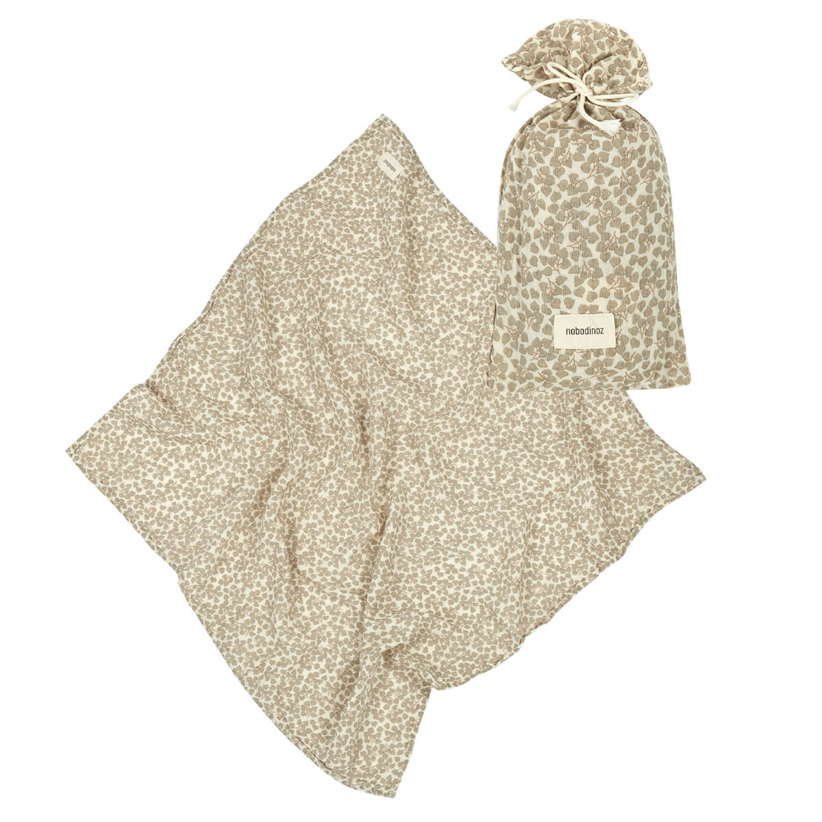 Muselina 70x70cm WABI-SABI Nobodinoz light green yumiko