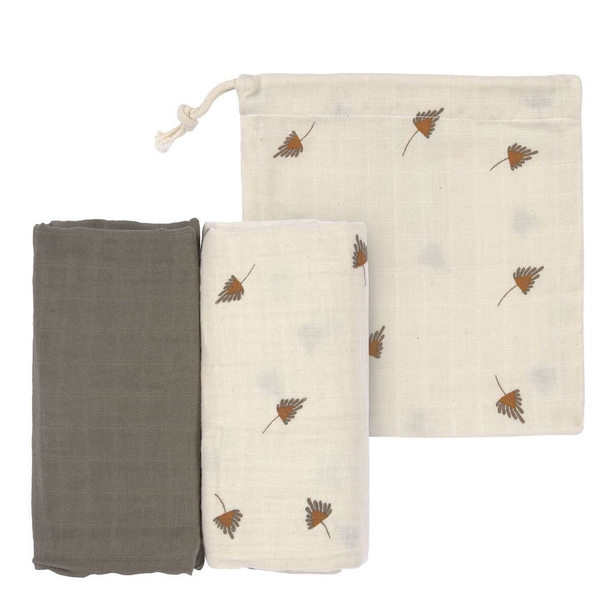 Muselinas 2udas 80x80cm Laessig taupe
