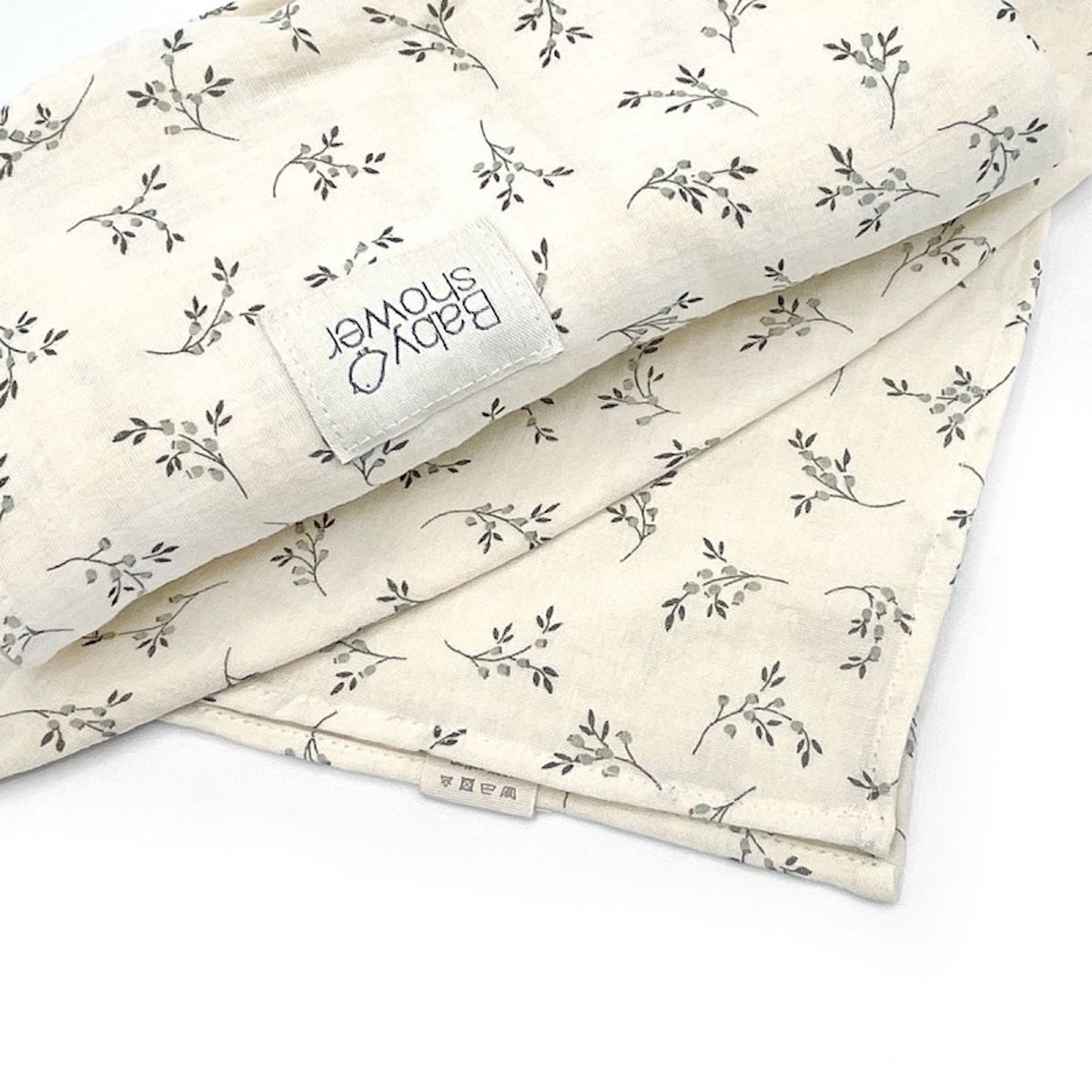Muselinas 2uds MINIMAX Babyshower olive bloom