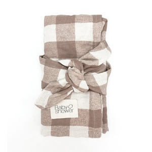 Muselinas 2uds MINIMAX Babyshower vichy caramel
