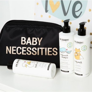 Neceser BABY NECESSITIES Childhome  negro-dorado