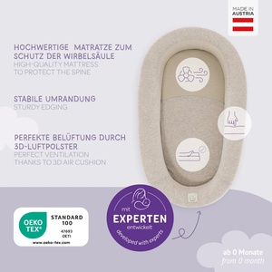 Nido bebé HOME AIR Traumeland beige melange