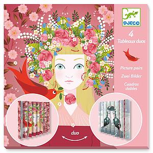 Origami cuadros dobles LOVELY  QUEENS Djeco