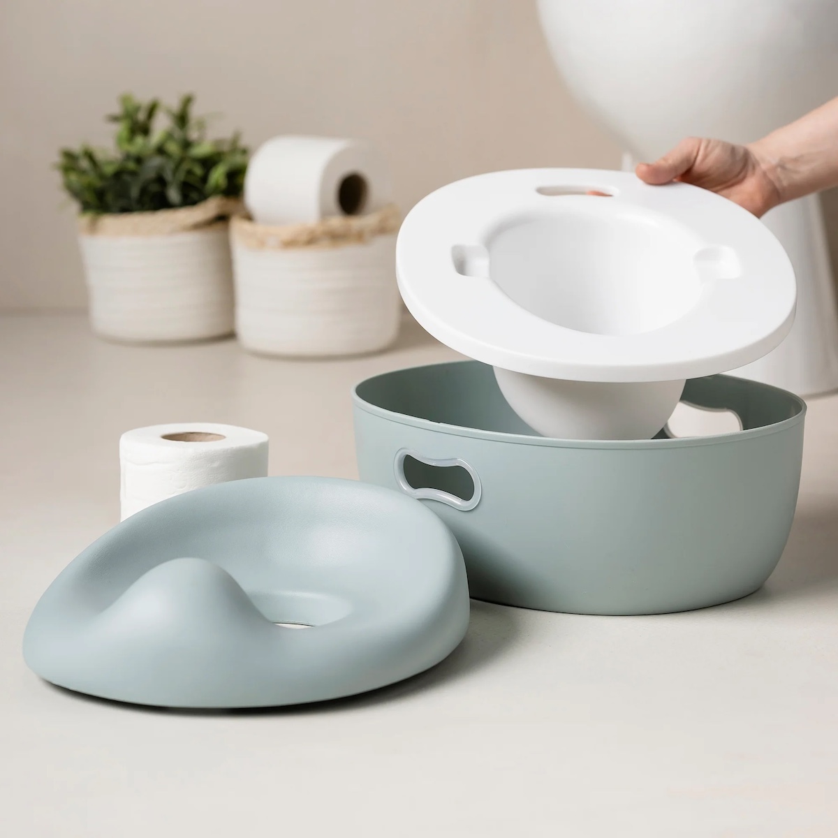 Orinal 3 en 1 POTTY Nattou verde