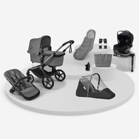 Pack Bugaboo Fox5 Renew completo invierno Grafito-moon grey