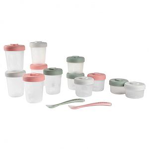 Pack comida 12 tarros-2 cucharas 1ª edad  Béaba eucalyptus