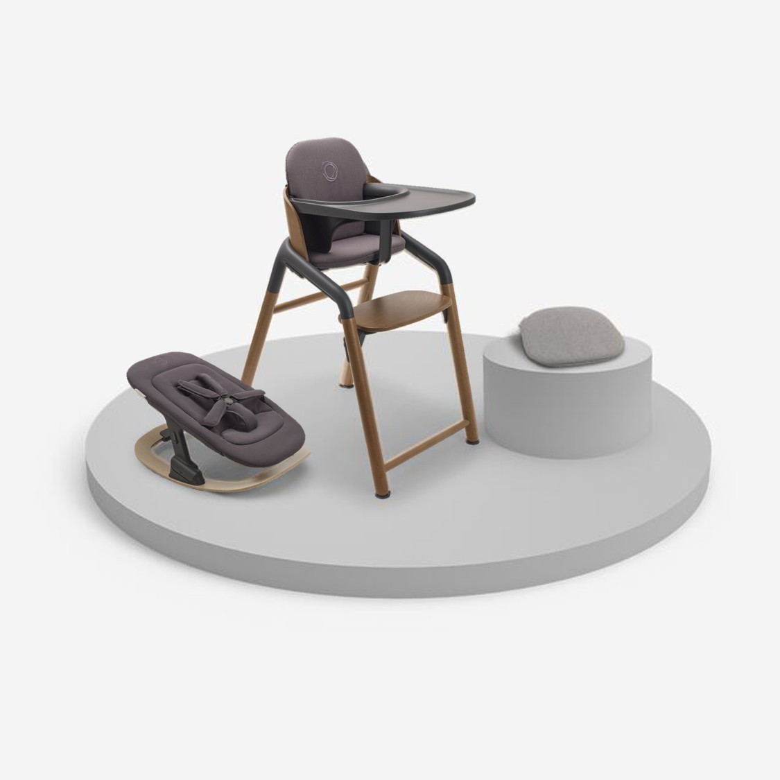 Pack completo GIRAFFE Bugaboo madera cálida-gris