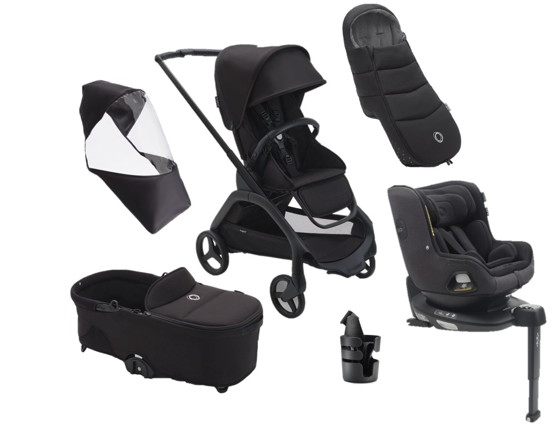 Pack completo recién nacido invierno DRAGONFLY Bugaboo negro-midnight black