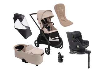 Pack completo recién nacido verano DRAGONFLY Bugaboo negro-desert taupe