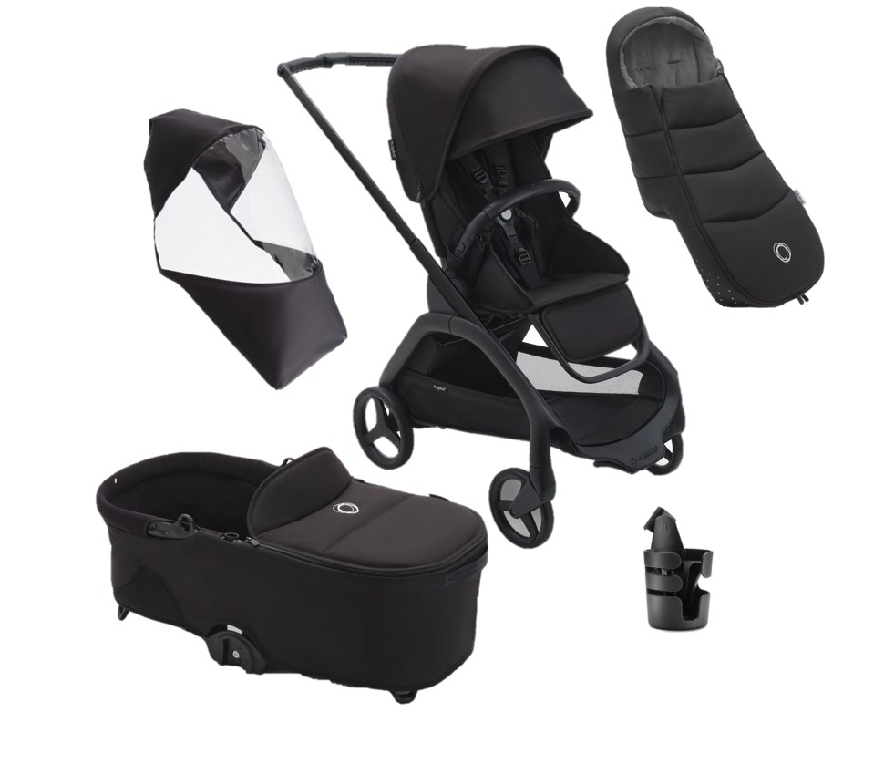 Pack imprescindibles carrito invierno DRAGONFLY Bugaboo negro-midnight black