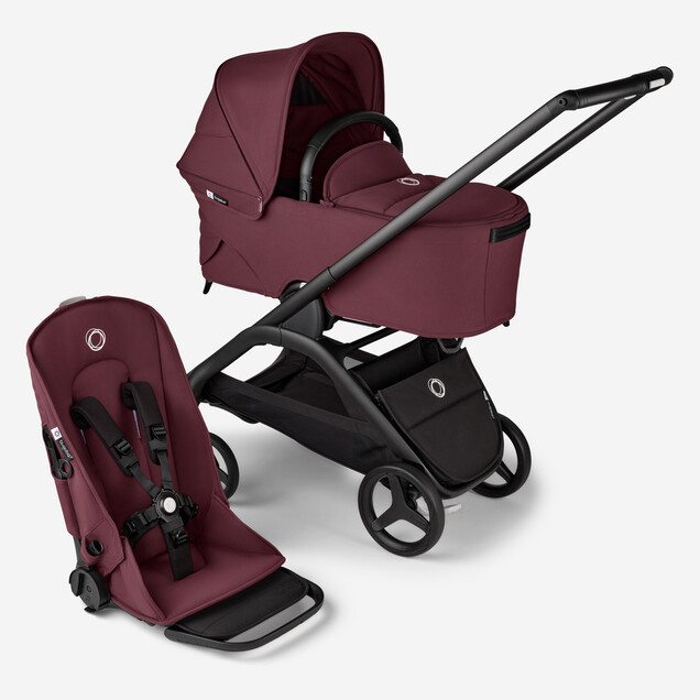 Pack imprescindibles carrito verano DRAGONFLY Bugaboo negro-rojo cereza