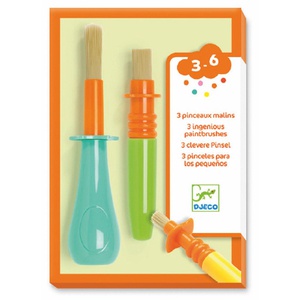 Pack pinceles iniciación 3uds. LES COULEURS POUR LES PETITS Djeco